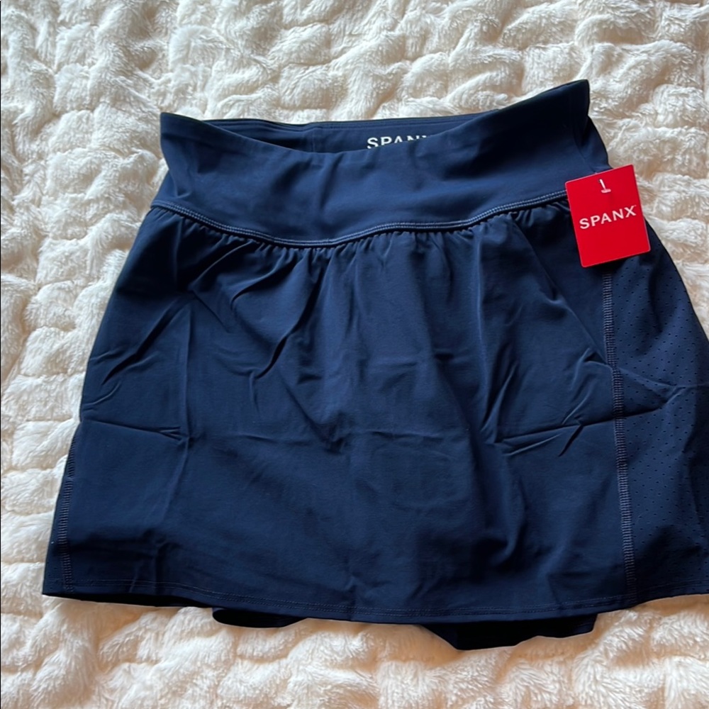 SPANX Dark Blue Mini Skirt